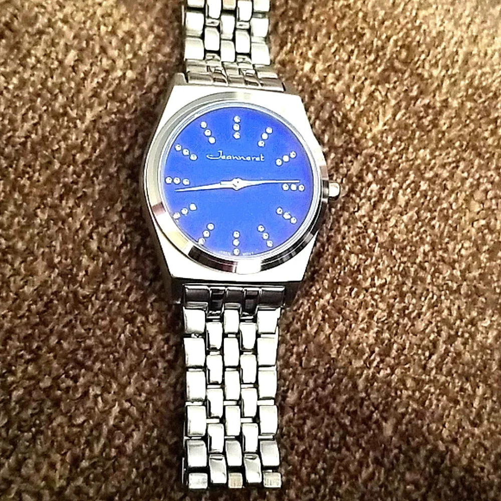 👽Apocalypse Jeanneret Casual Cystal 🌚💜Hour Indices Ladies Watch